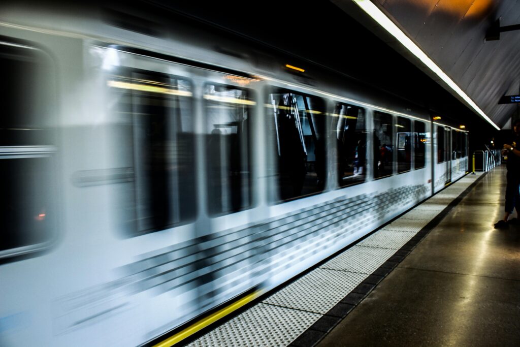 Timelapse Photography of White Train